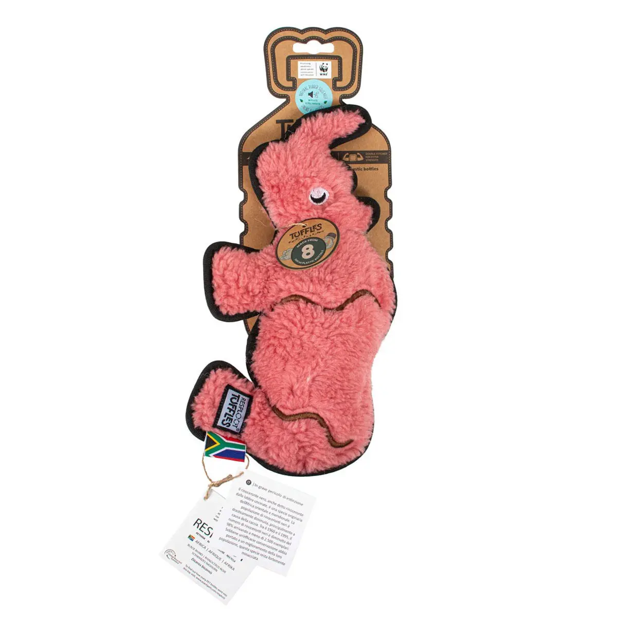 Rioncer Tuffles WWF,  Jucarie pentru caini, din materiale reciclate, 30 x 16 cm Rioncer Tuffles WWF, Jucarie pentru caini, din materiale reciclate, 30 x 16 cm - Image 3