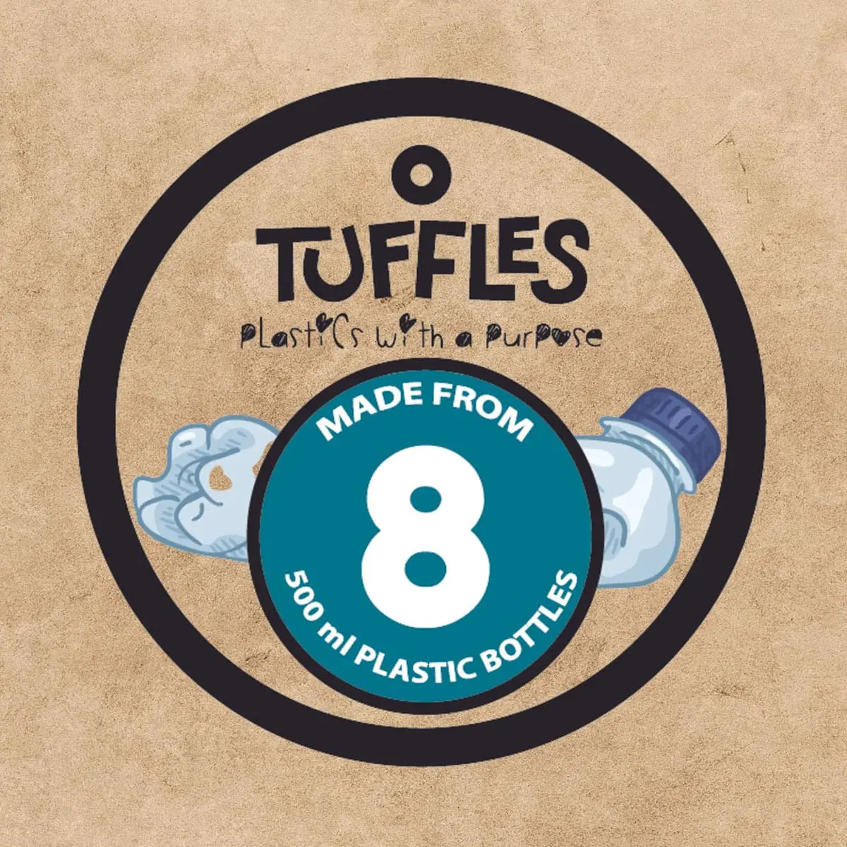 Rioncer Tuffles WWF,  Jucarie pentru caini, din materiale reciclate, 30 x 16 cm Rioncer Tuffles WWF, Jucarie pentru caini, din materiale reciclate, 30 x 16 cm - Image 4