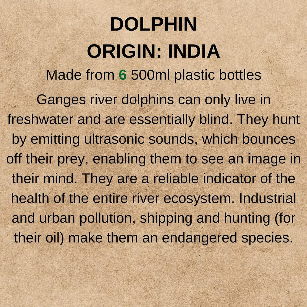 Delfin Tuffles WWF,  Jucarie pentru caini, din materiale reciclate, 32 x 14 cm Delfin Tuffles WWF,  Jucarie pentru caini, din materiale reciclate,32 x 14 cm - Image 6