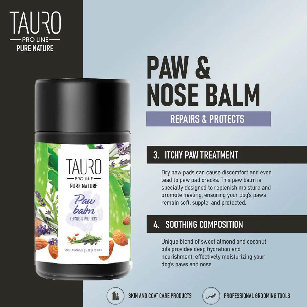 TAURO PRO LINE Pure Nature Paw Balm Repairs & Protects, Balsam pentru Labute, Caini si Pisici ,75ml - Image 5