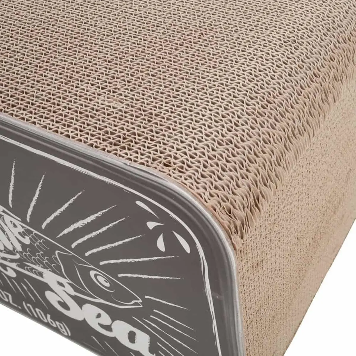 DISTRICT 70 Casuta de Pisici Sardine 2in1 cu Placa de Zgariat, 60 x 30 x 30 cm - Image 4