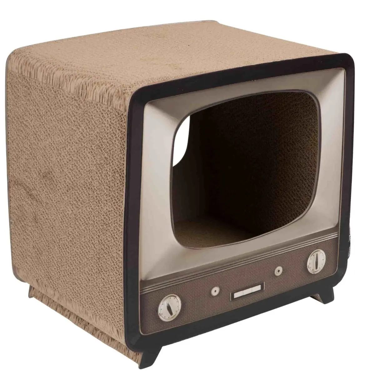 DISTRICT 70 Casuta de Pisici Telly cu Placa de Zgariat, 39 x 29 x 37 cm - Image 4