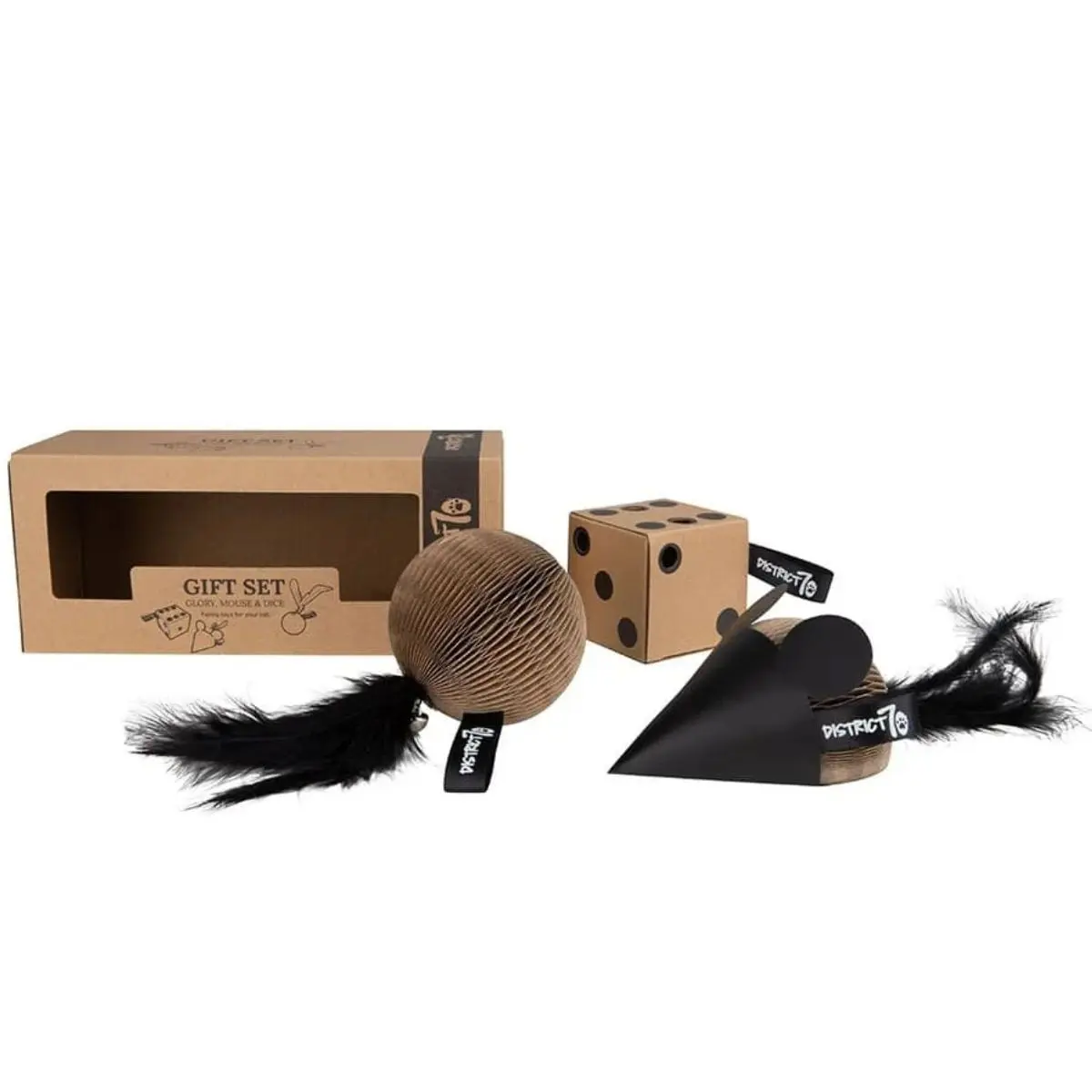 DISTRICT 70 Jucarii Pisica, Gift Box, 3 bucati