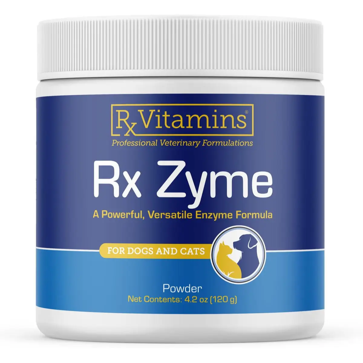 RX VITAMINS Zyme, supliment sistem digestiv caini, pudra RX VITAMINS Zyme, supliment sistem digestiv caini si pisici, flacon, 120g pudra - Image 2