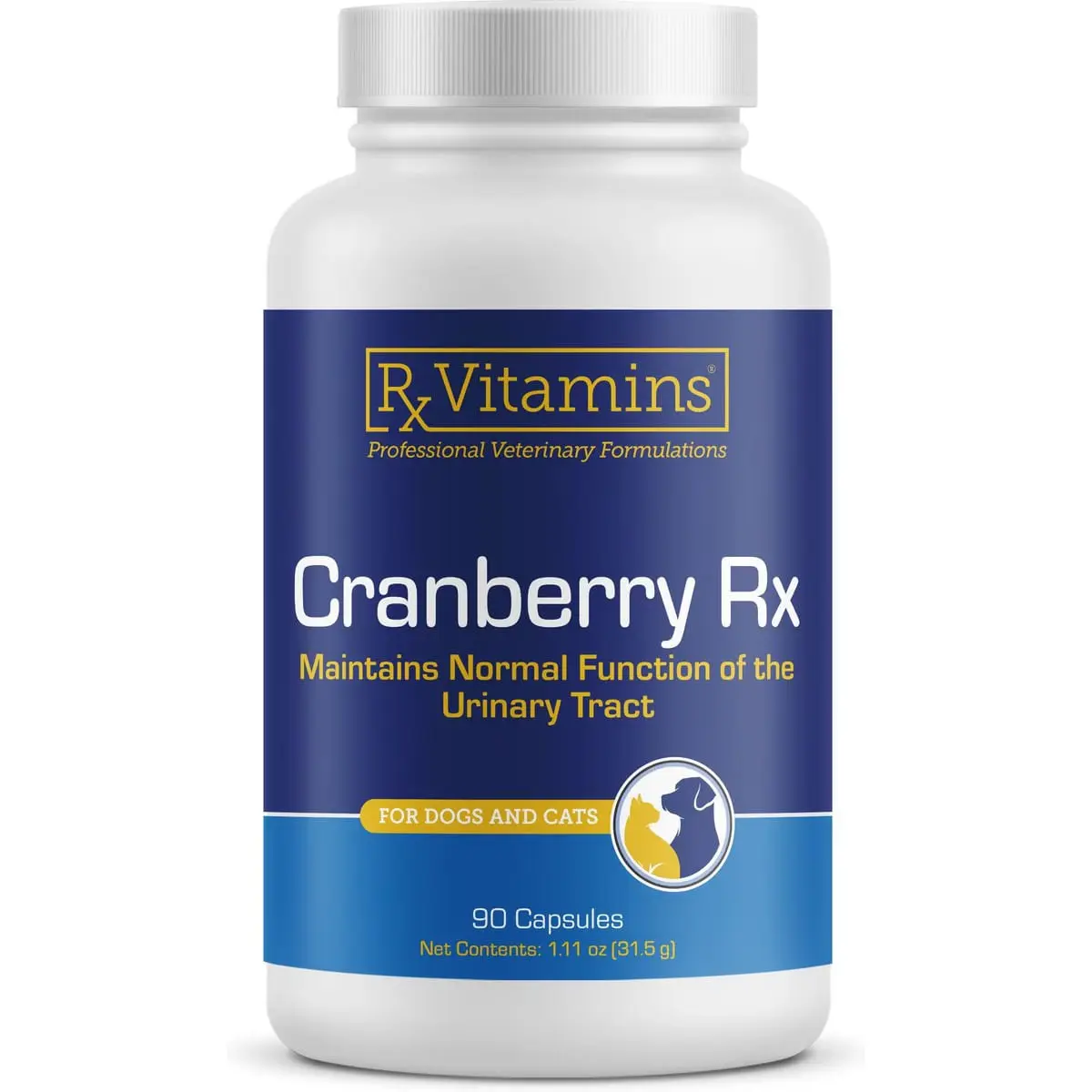 RX VITAMINS Cranberry, supliment sistem urinar caini, capsule RX VITAMINS Cranberry, supliment sistem urinar caini si pisici, flacon, 90 capsule - Image 2