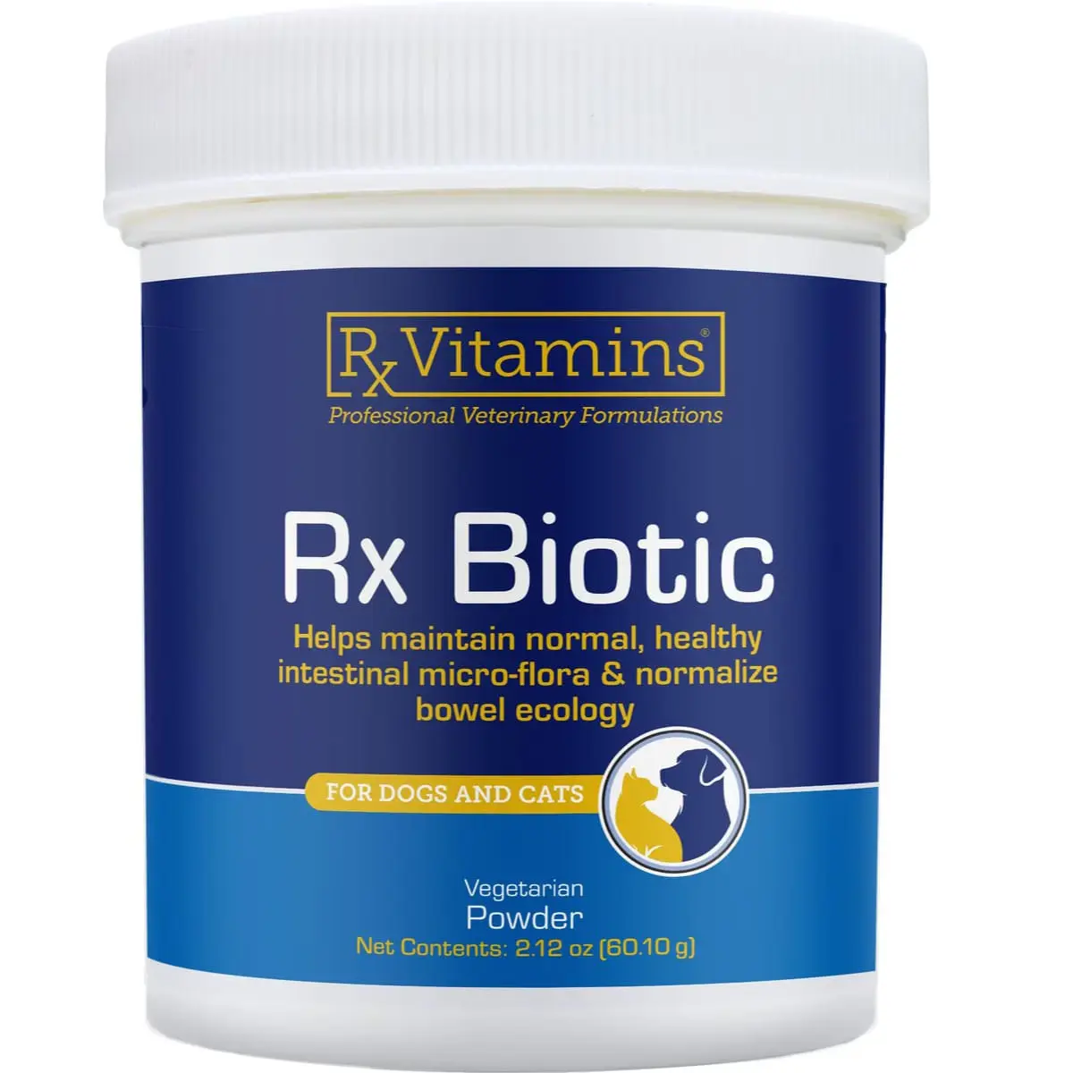 RX VITAMINS Biotic, supliment sistem digestiv & probiotice caini, pudra RX VITAMINS Biotic, supliment sistem digestiv & probiotice caini si pisici, flacon, 60.1g pudra - Image 2