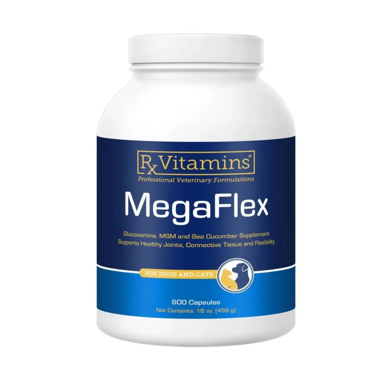 RX VITAMINS MegaFlex, supliment sistem articular caini, pudra RX VITAMINS MegaFlex, supliment sistem articular caini si pisici, flacon, 600mg pudra - Image 2