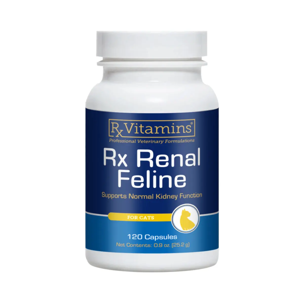 RX VITAMINS Renal Feline, supliment sistem renal caini, capsule RX VITAMINS Renal Feline, supliment sistem renal caini si pisici, flacon, 120 capsule