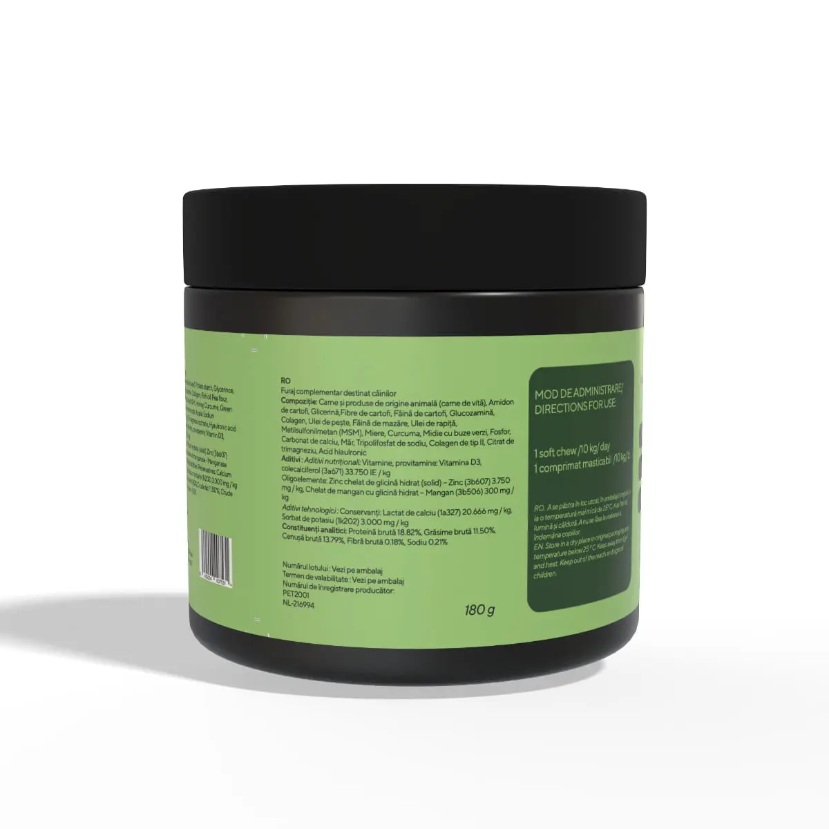 PETSWELL Chewz Hip & Joints, supliment sistem articular caini, Vita, comprimate masticabile PETSWELL Chewz Hip & Joints, supliment sistem articular caini, Vita, flacon, 60 comprimate masticabile - Image 3