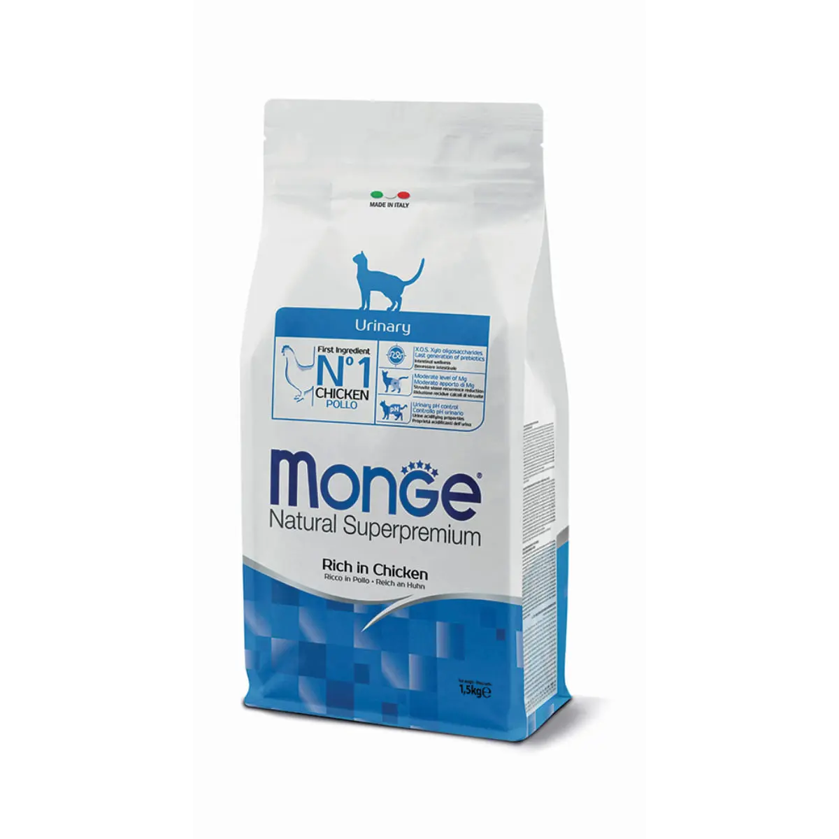 MONGE Natural Superpremium Urinary, Pui, hrana uscata pisici, 1.5kg - Image 2