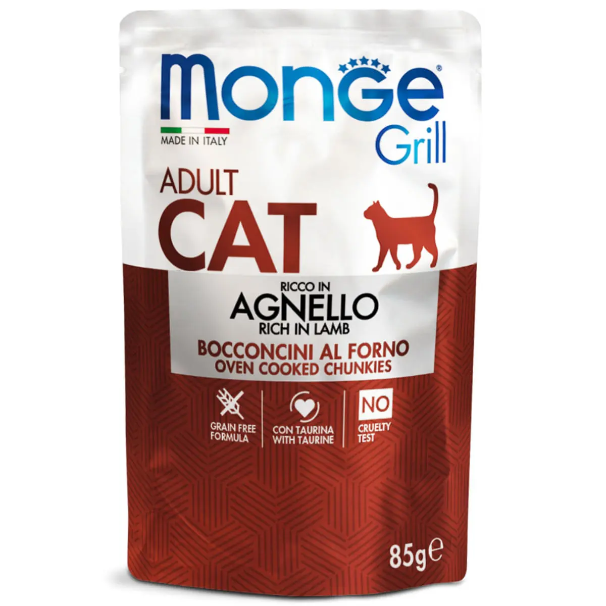 MONGE Grill, Miel, plic hrana umeda fara cereale pisici, (in aspic), 85g