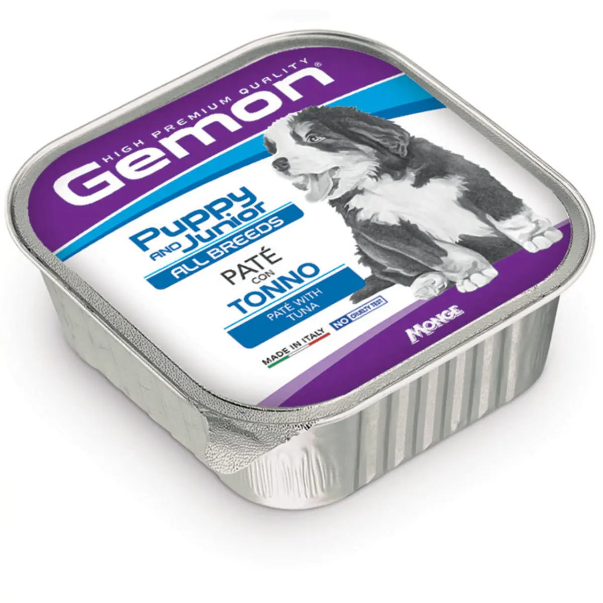 GEMON All Breeds Puppy and Junior, XS-XL, Ton, conserva hrana umeda fara cereale caini junior, (pate), 150g