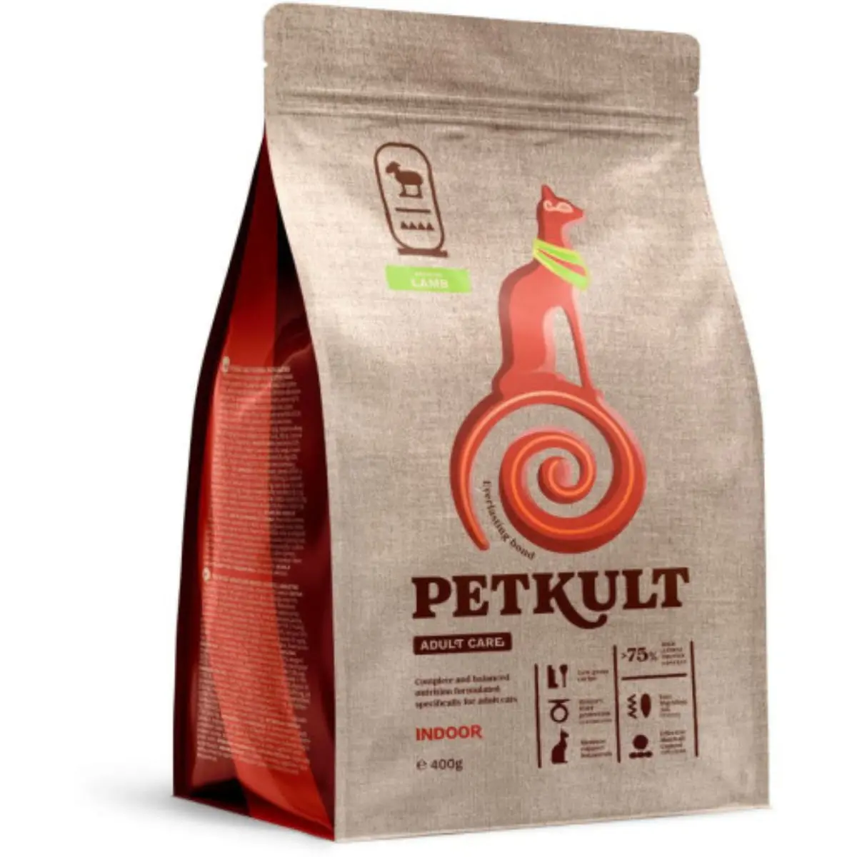 PETKULT Adult Care Indoor, Miel, hrana uscata pisici, 400g