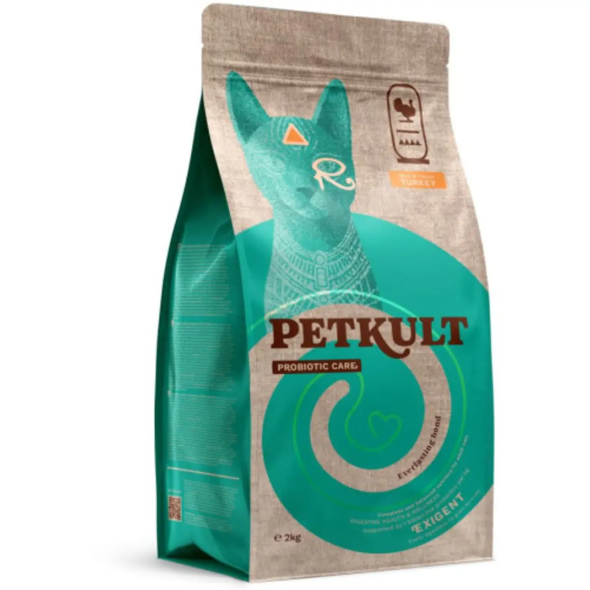 PETKULT Probiotic Care Exigent, Curcan, hrana uscata pisici, apetit capricios, 2kg - Image 2