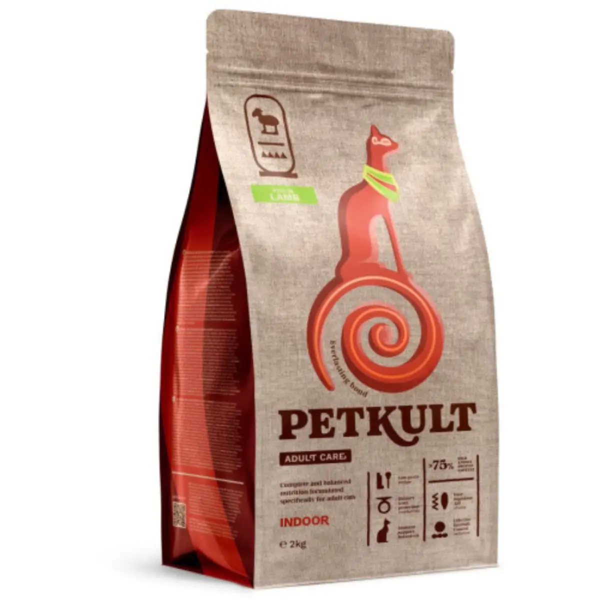 PETKULT Adult Care Indoor, Miel, hrana uscata pisici, 2kg - Image 2