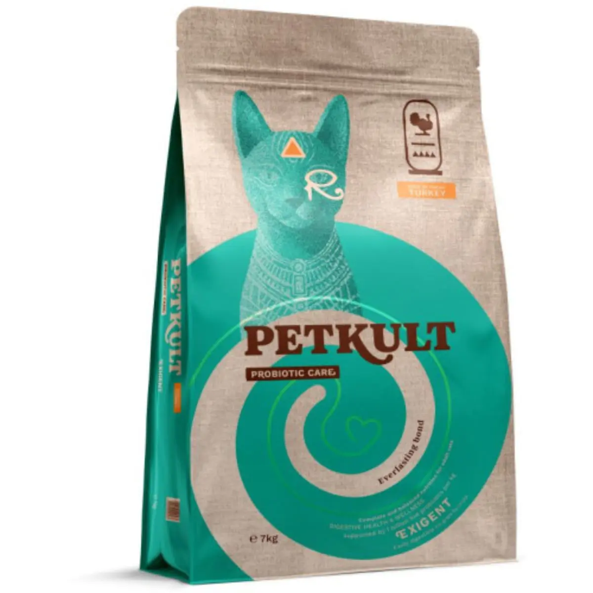 PETKULT Probiotic Care Exigent, Curcan, hrana uscata pisici, apetit capricios, 7kg