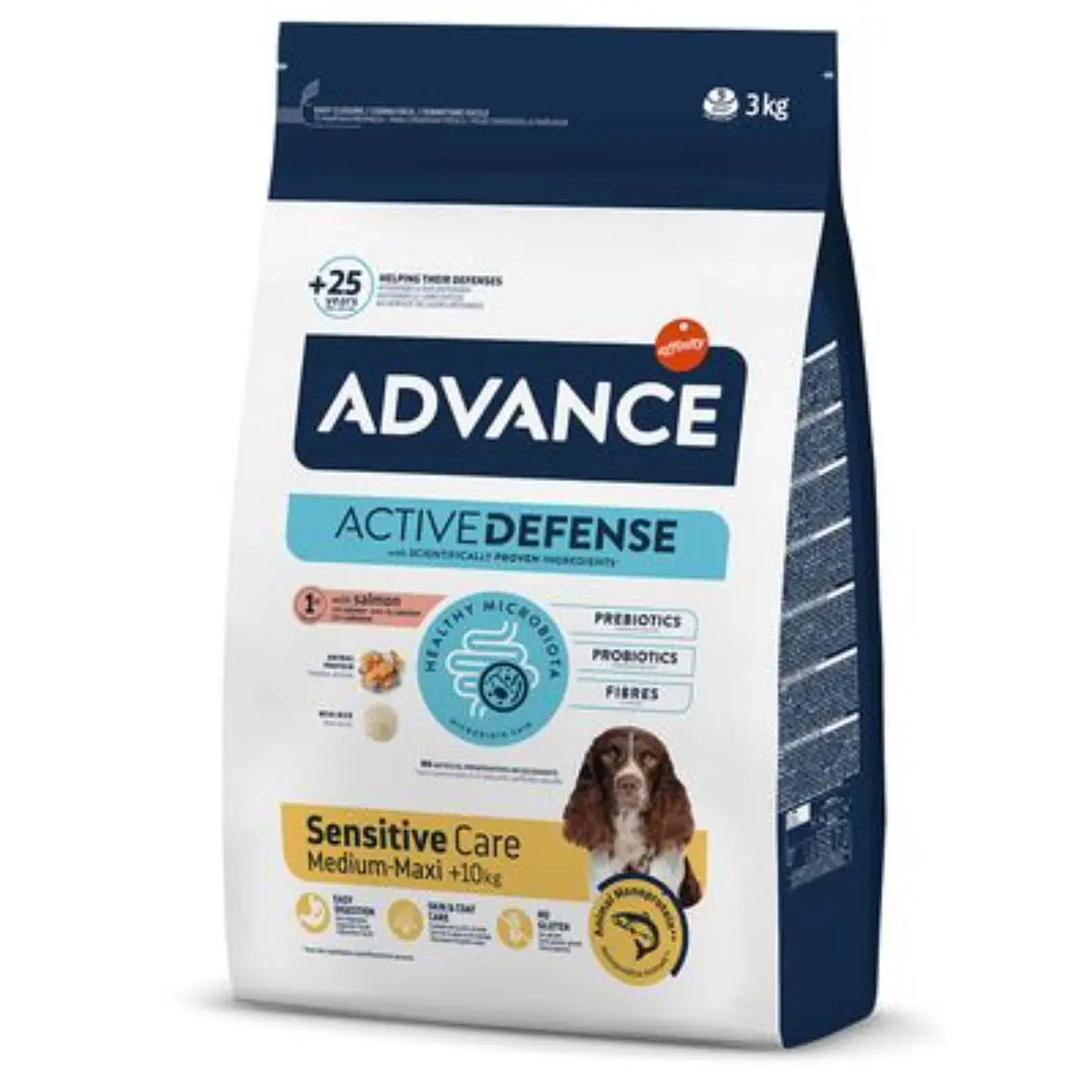 ADVANCE Sensitive Care Medium & Maxi, M-XL, Somon si Orez, hrana uscata caini, sistem digestiv, 12kg ADVANCE Sensitive Care Medium & Maxi, M-XL, Somon si Orez, hrana uscata caini, sistem digestiv, 3kg