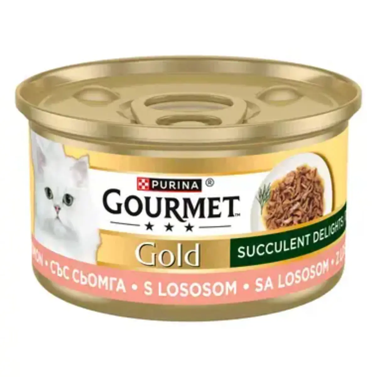 GOURMET Gold Succulent Delights, Somon, conserva hrana umeda pisici, (in sos), 85g - Image 2