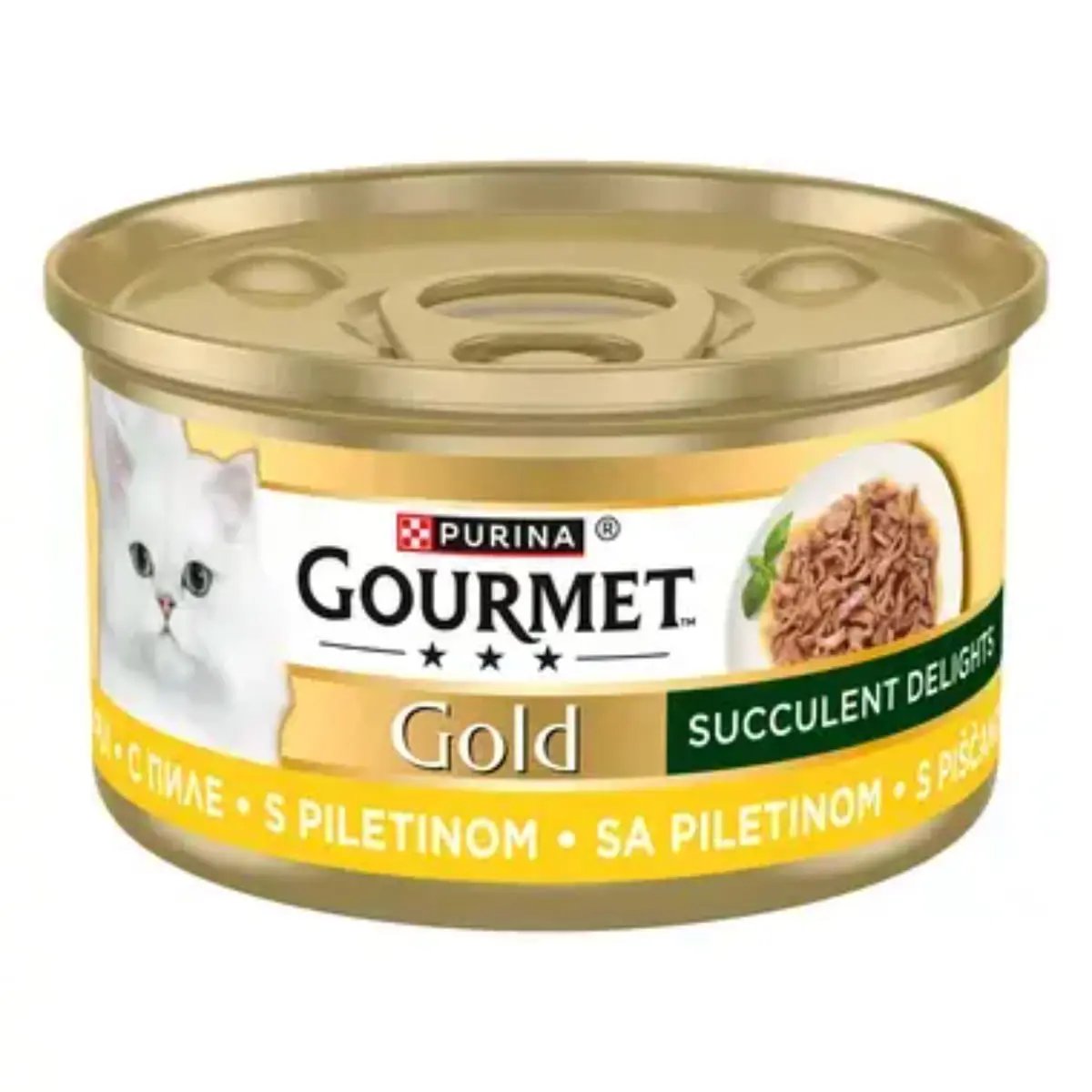 GOURMET Gold Succulent Delights, Pui, conserva hrana umeda pisici, (in sos), 85g