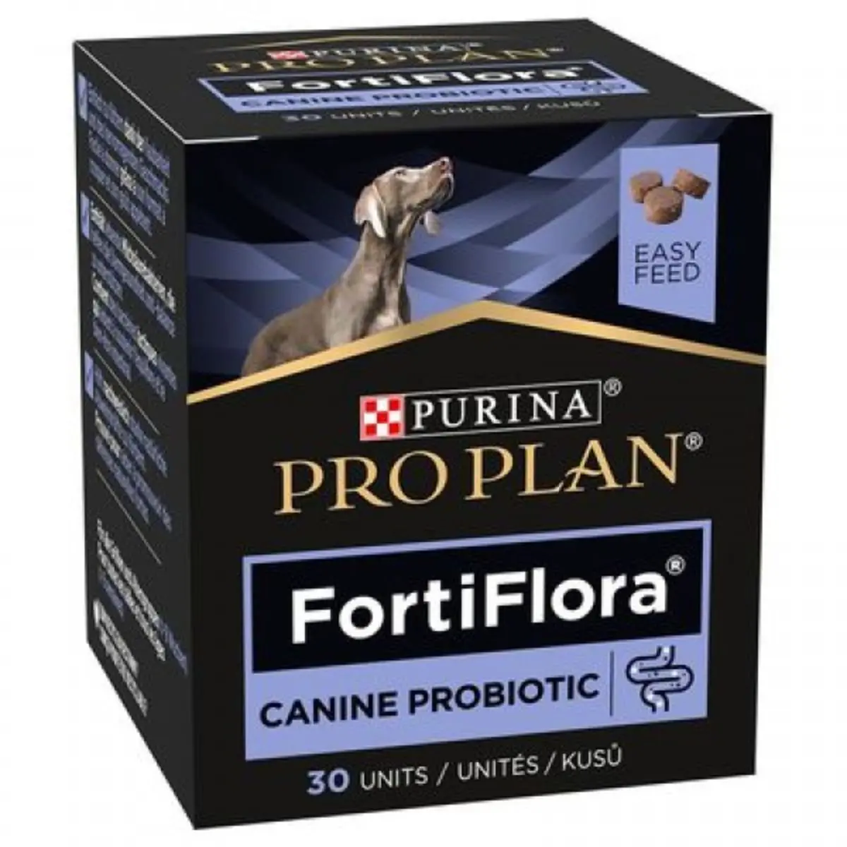 PURINA Pro Plan Veterinary Diets FortiFlora, supliment sistem digestiv & probiotice caini, comprimate masticabile PURINA Pro Plan Veterinary Diets FortiFlora, XS-XL, supliment sistem digestiv & probiotice caini, cutie, 30 comprimate masticabile