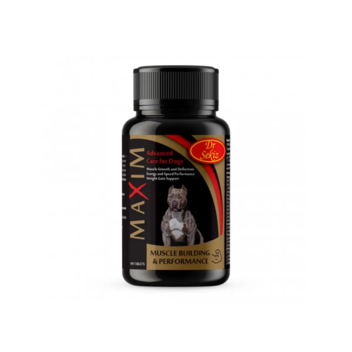 DR. SEKIZ MaxiM, supliment activitate intensa caini, comprimate DR. SEKIZ MaxiM, supliment activitate intensa caini, flacon, 100 comprimate