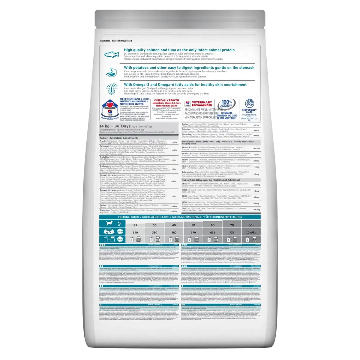 HILL'S Science Plan No Grain Hypoallergenic, L-XL, Somon, hrana uscata fara cereale caini, sistem digestiv, alergii, 12kg - Image 3