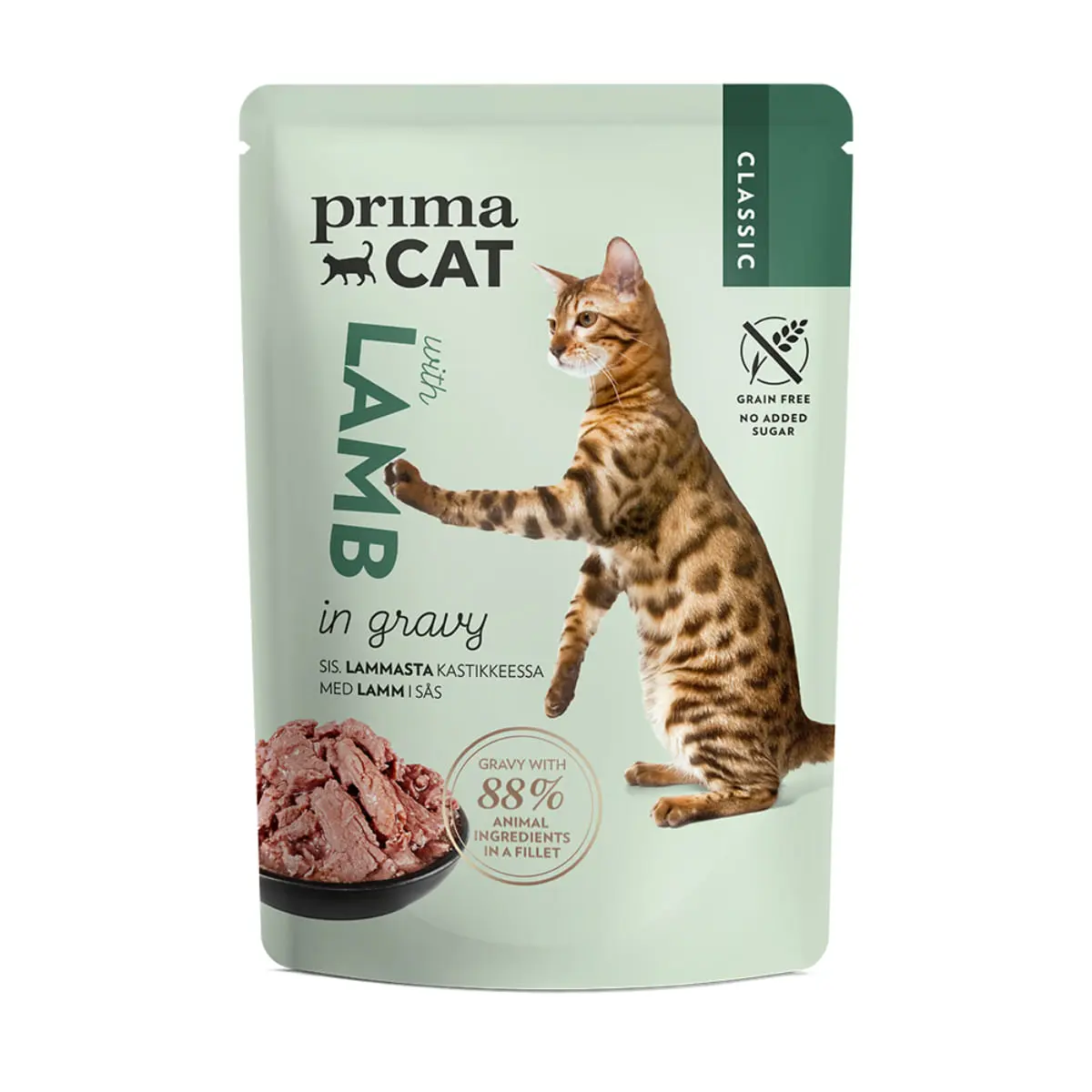 PRIMA CAT Classic, Miel, plic hrana umeda fara cereale pisici, (in sos), bax, 85g x 28buc
