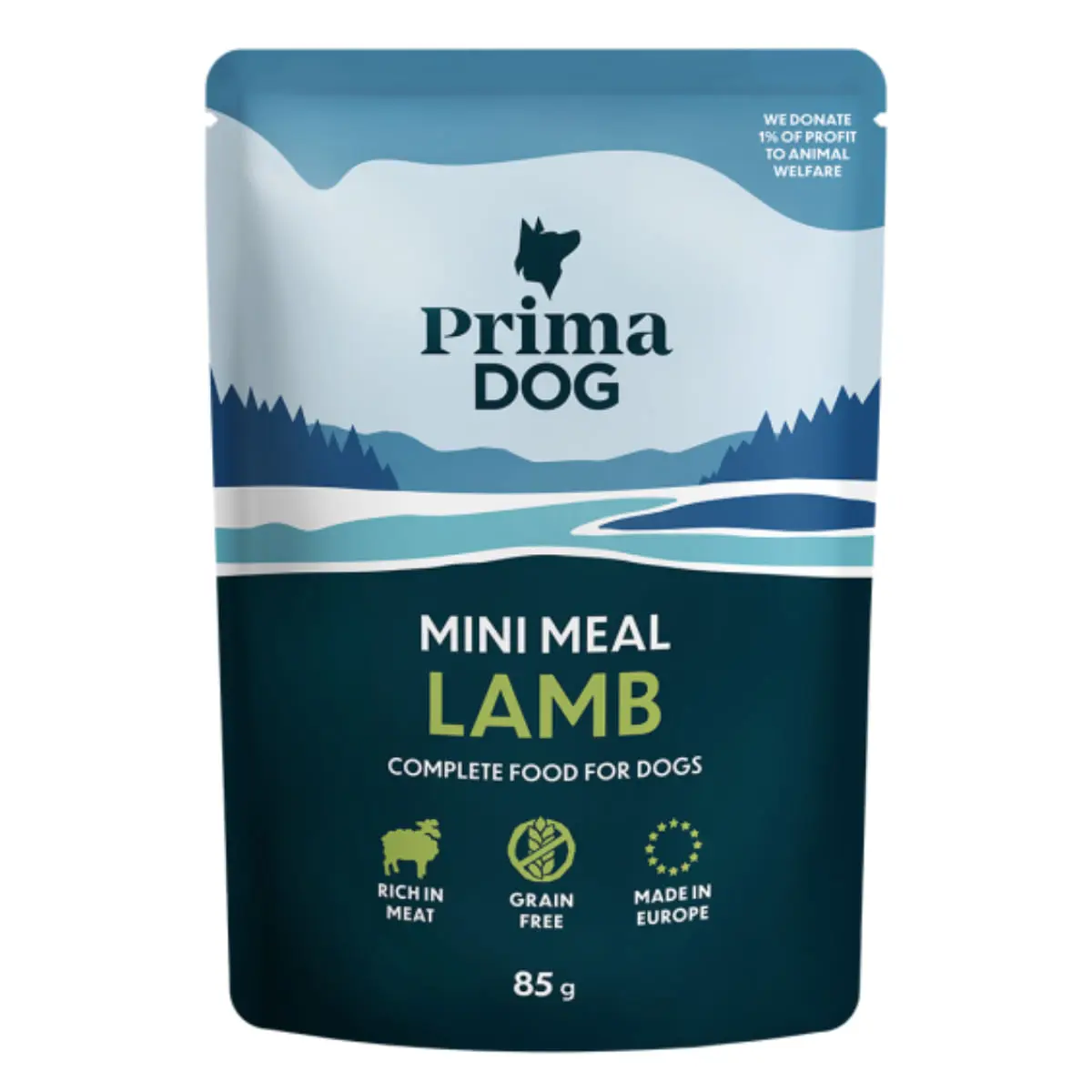 PRIMA DOG Mini Meal, XS-XL, Miel, plic hrana umeda fara cereale caini, (in sos), bax, 85g x 24buc