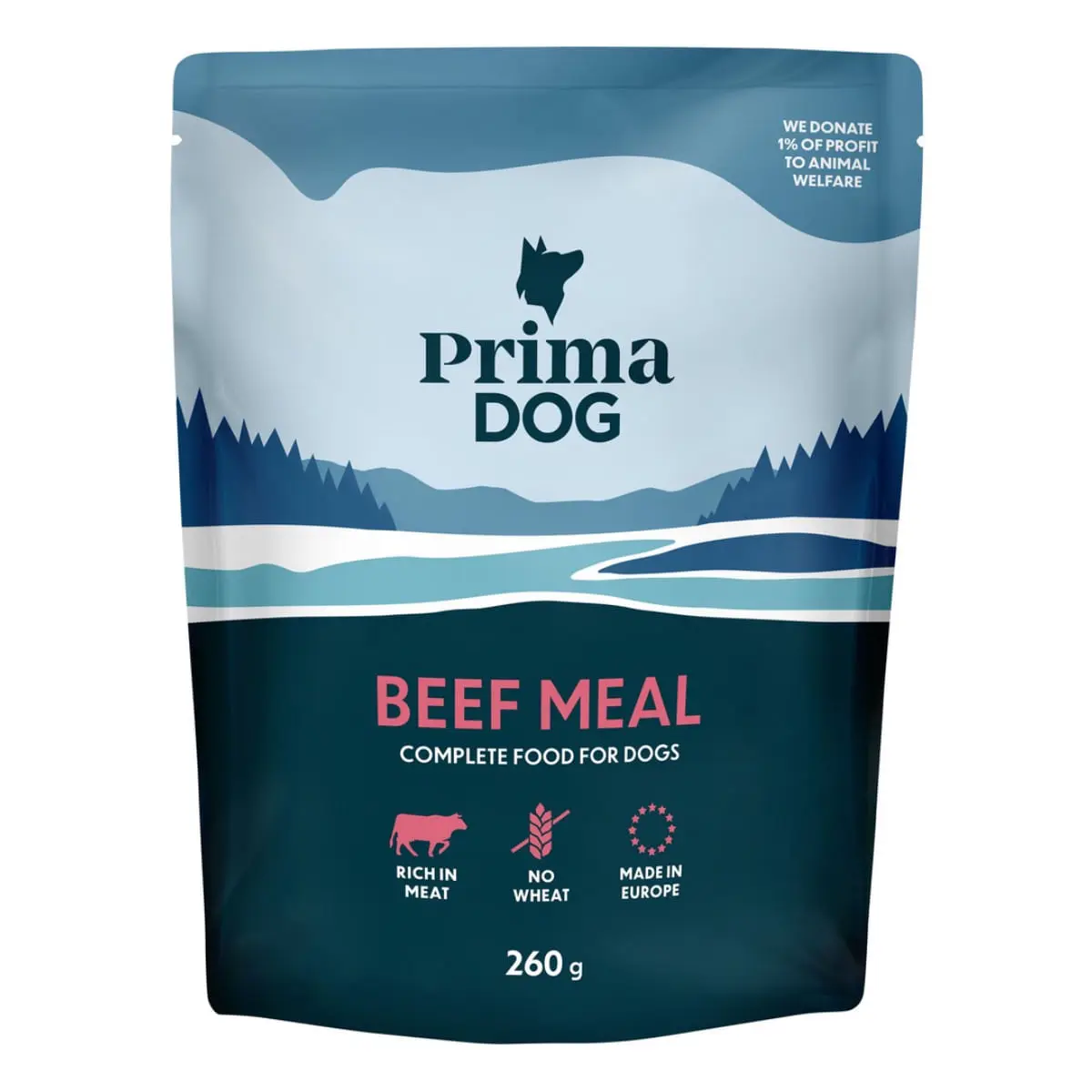 PRIMA DOG Meal, XS-XL, Vita, plic hrana umeda caini, (in aspic), bax, 260g x 12buc