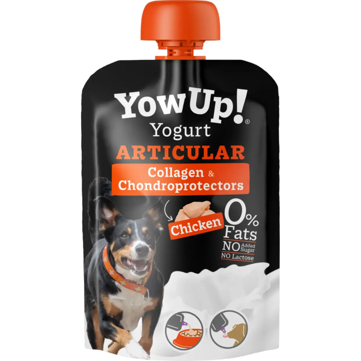 YOWUP! Yogurt Articular, XS-XL, Pui, recompense functionale caini, sistem articular, (topping), 115g