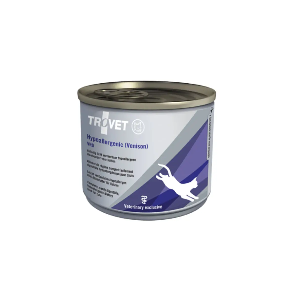 TROVET Hypoallergenic VRD, Caprioara, dieta veterinara, conserva hrana umeda monoproteica pisici, alergii, (pate), 200g