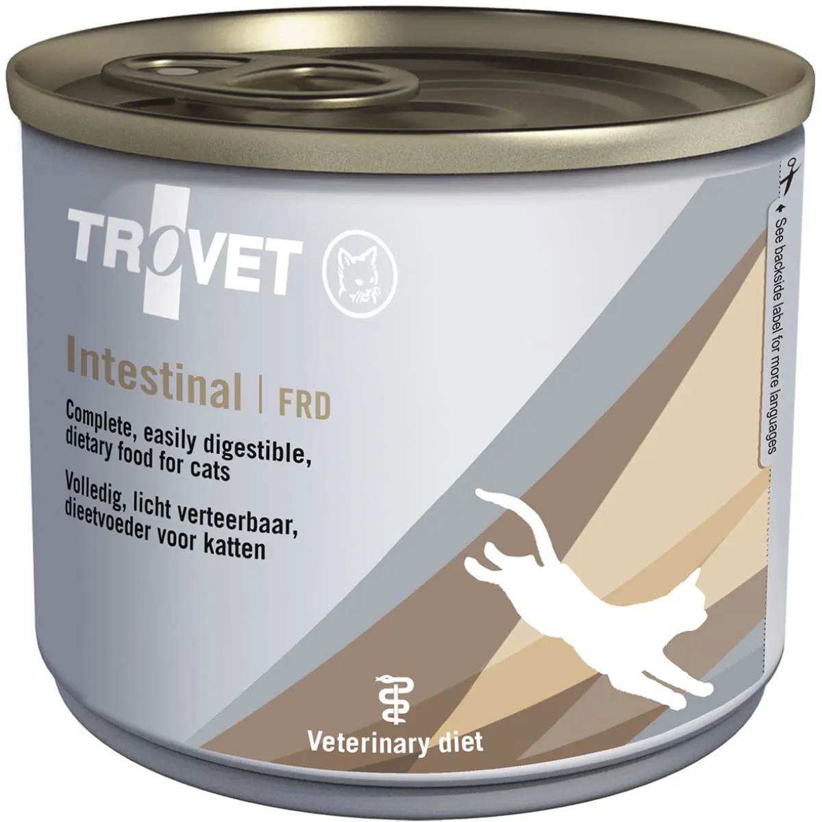 TROVET Intestinal FRD, Pui, dieta veterinara, conserva hrana umeda pisici, sistem digestiv, (pate), 200g