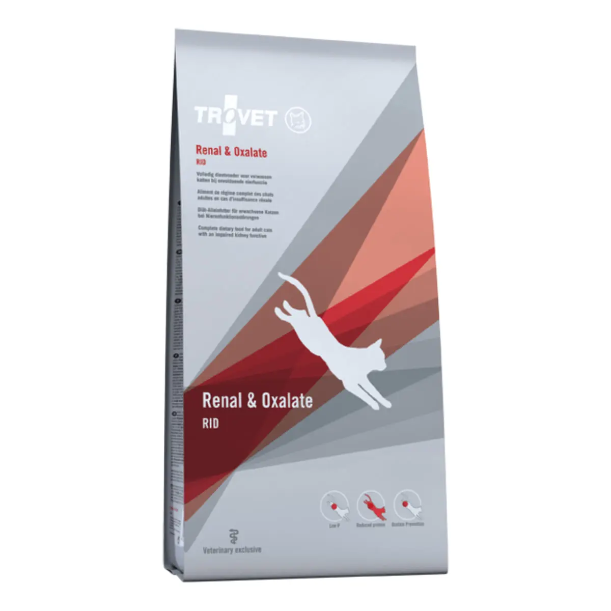 TROVET Renal & Oxlate RID, Pui, dieta veterinara, hrana uscata pisici, sistem renal, sistem urinar, 2.5kg