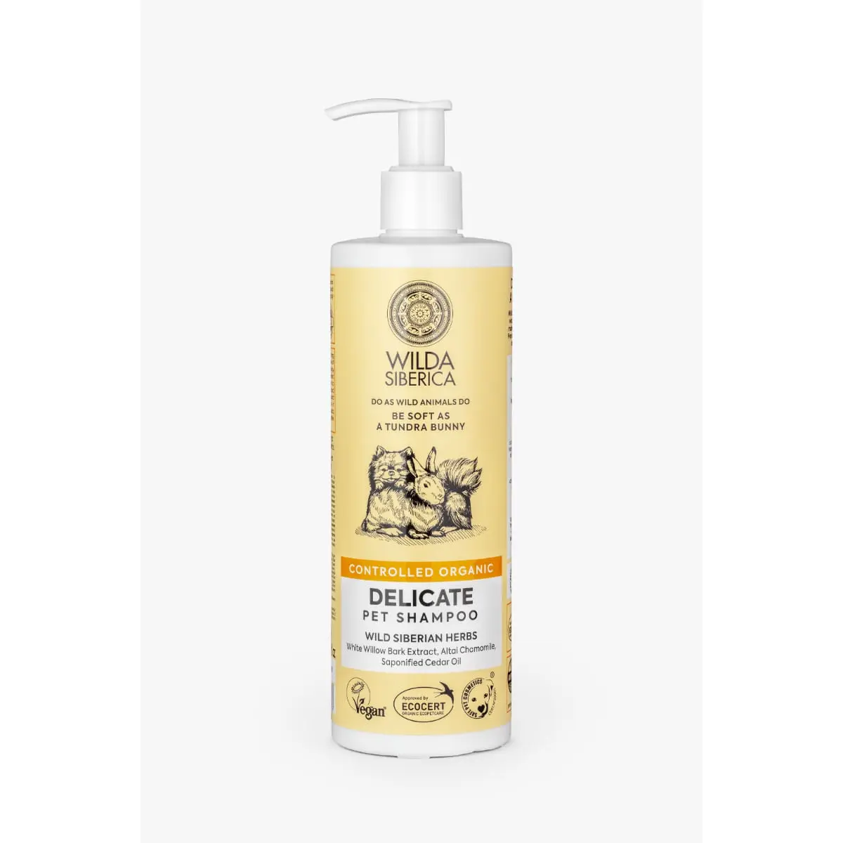 WILDA SIBERICA Delicate, sampon caini, piele sensibila, flacon WILDA SIBERICA Delicate, sampon caini si pisici, piele sensibila, flacon, 400ml - Image 2
