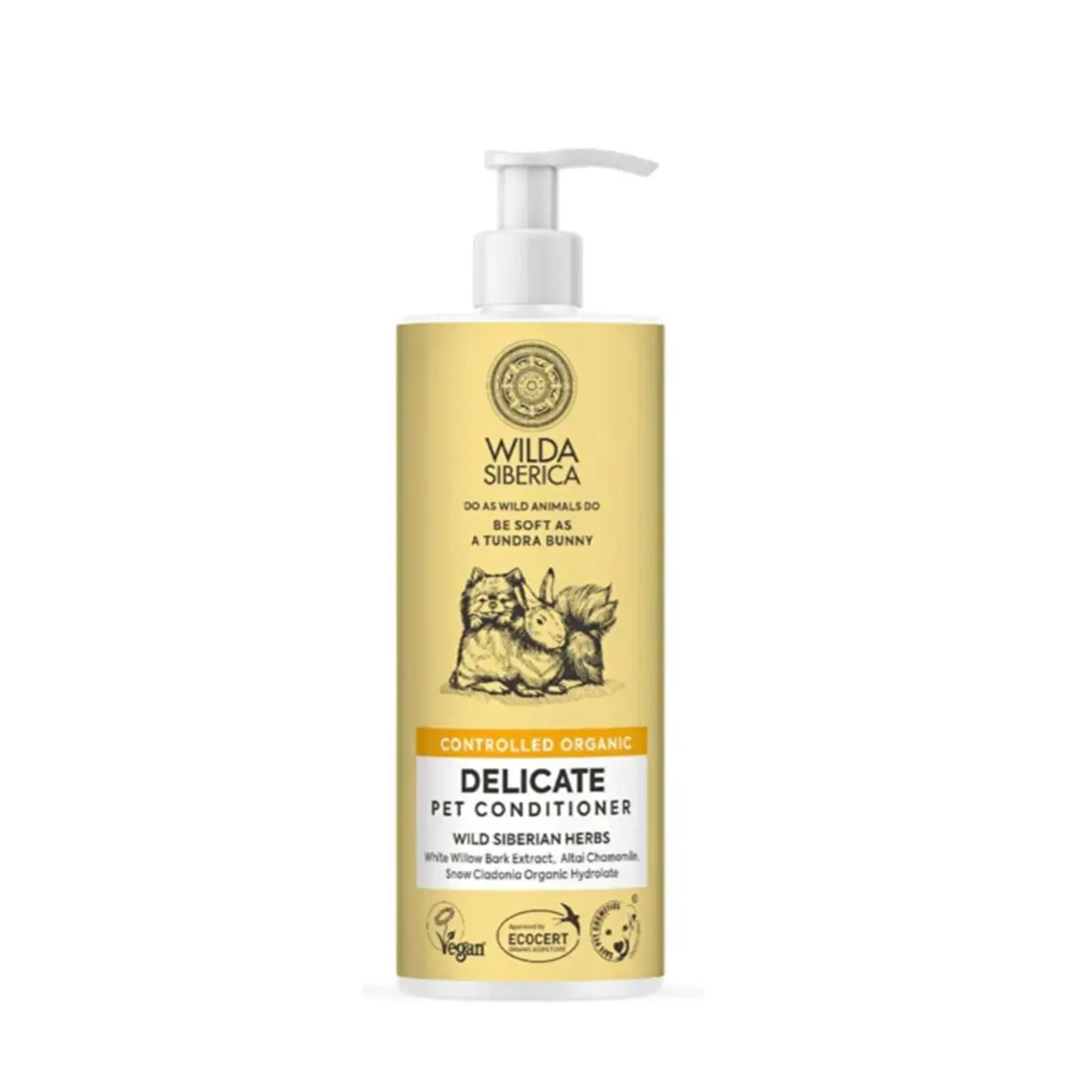 WILDA SIBERICA Delicate, balsam caini si pisici, piele sensibila, flacon, 400ml - Image 2