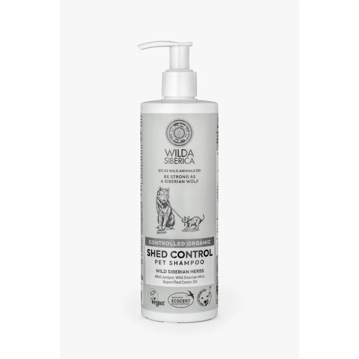 WILDA SIBERICA Shed Control, sampon caini, anti-naparlire, flacon, 400ml