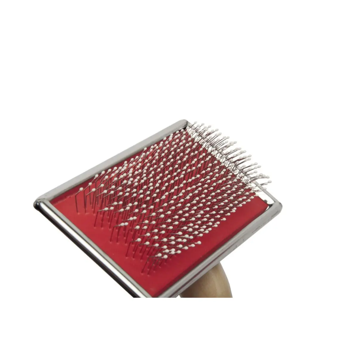 CAMON Perie cu maner de lemn, perie caini CAMON Perie cu maner de lemn, M, perie caini, 4.5x9cm - Image 3