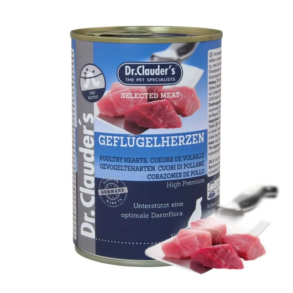 DR. CLAUDER'S Selected Meat, XS-XL, Inimi de Pui conserva hrana umeda caini, (in suc propriu), 400g - Image 2