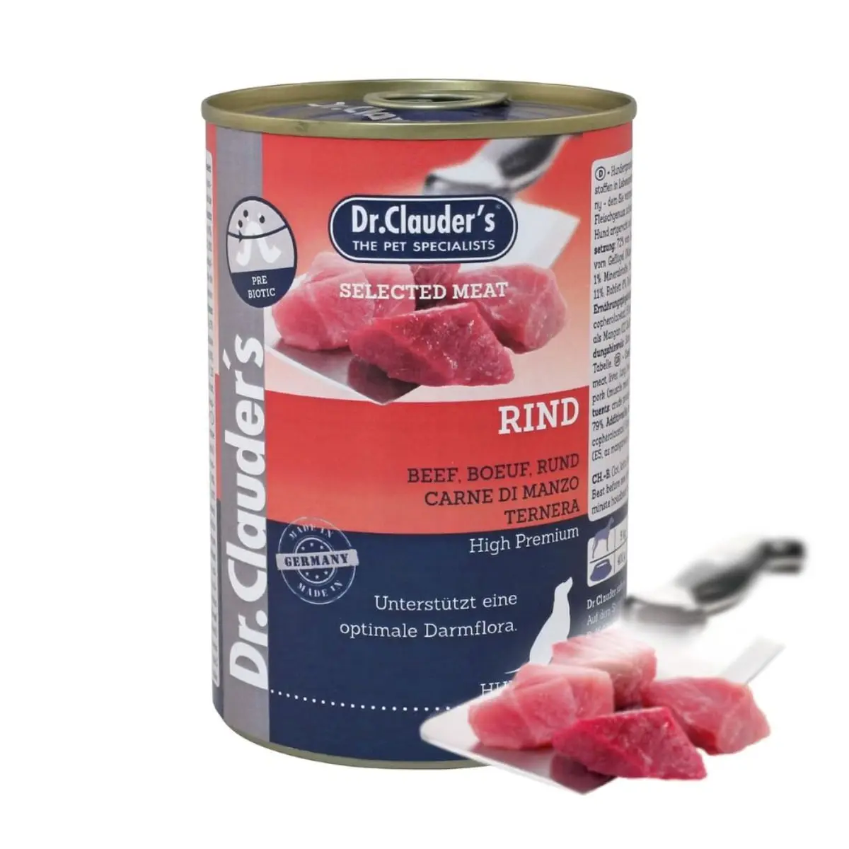 DR. CLAUDER'S Selected Meat, XS-XL, Vita conserva hrana umeda fara cereale caini, (in suc propriu), 400g