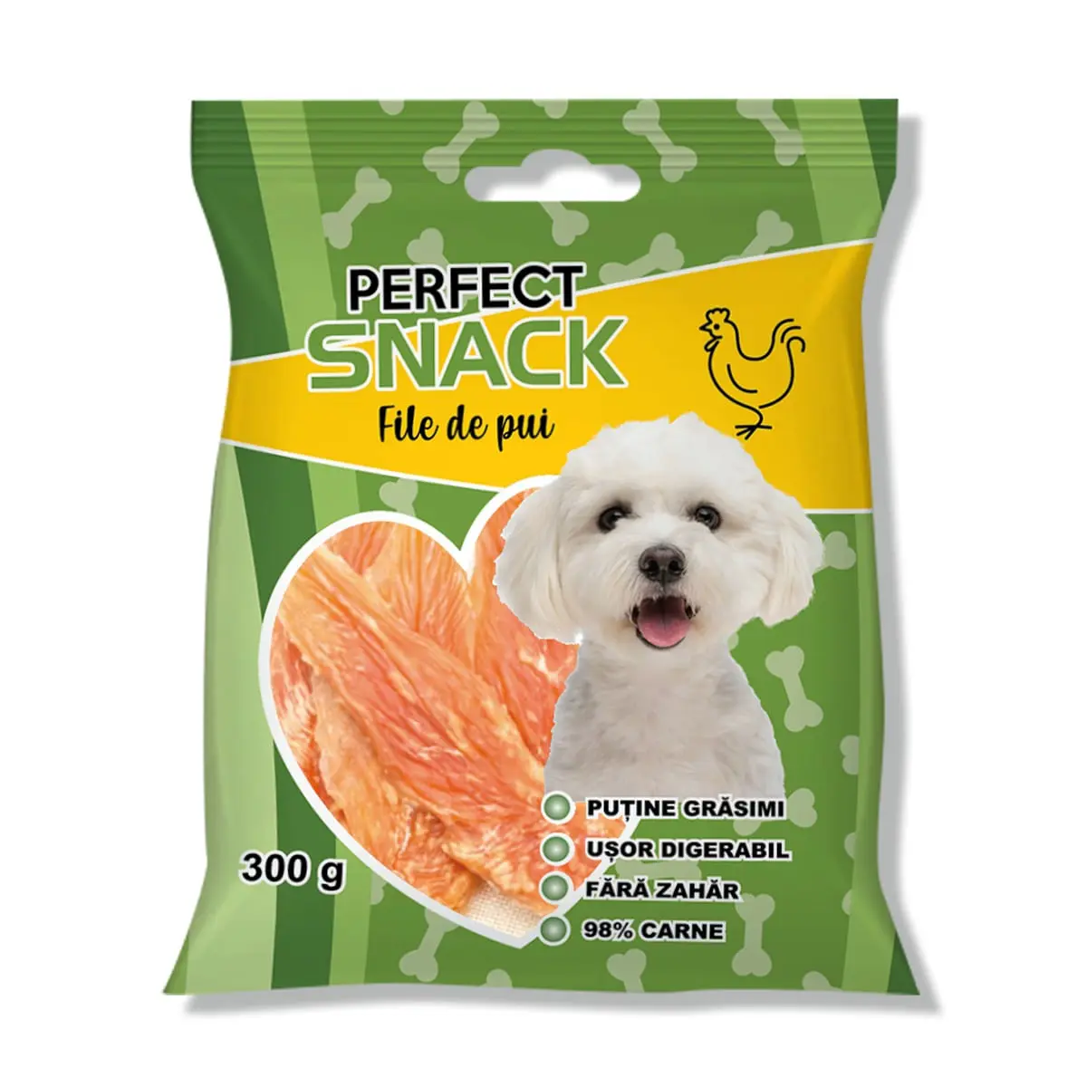 PERFECT SNACK File, XS-XL, Pui, punguta recompense caini, 300g - Image 2