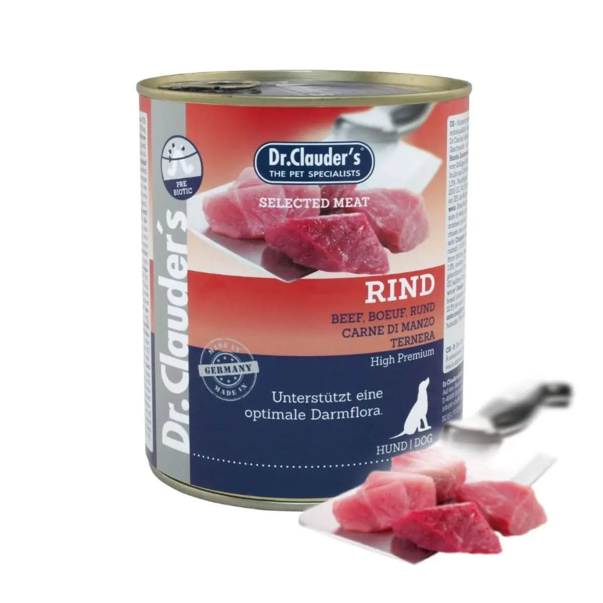 DR. CLAUDER'S Selected Meat, XS-XL, Vita conserva hrana umeda fara cereale caini, (in suc propriu), 800g - Image 2