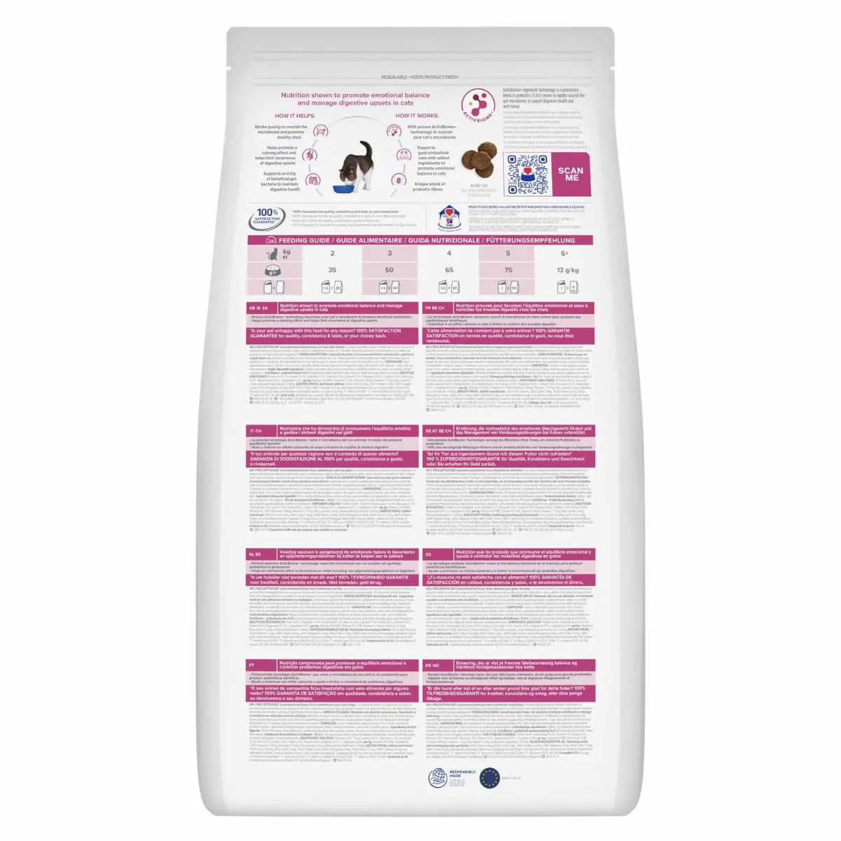 HILL'S Prescription Diet Gastrointestinal Biome Stress, Pui, dieta veterinara, hrana uscata pisici, sistem digestiv, 3kg - Image 3