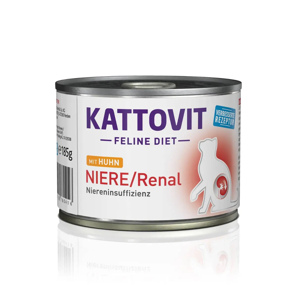 KATTOVIT Renal, Pui, dieta veterinara, conserva hrana umeda pisici, sistem renal, (in aspic), 185g - Image 2