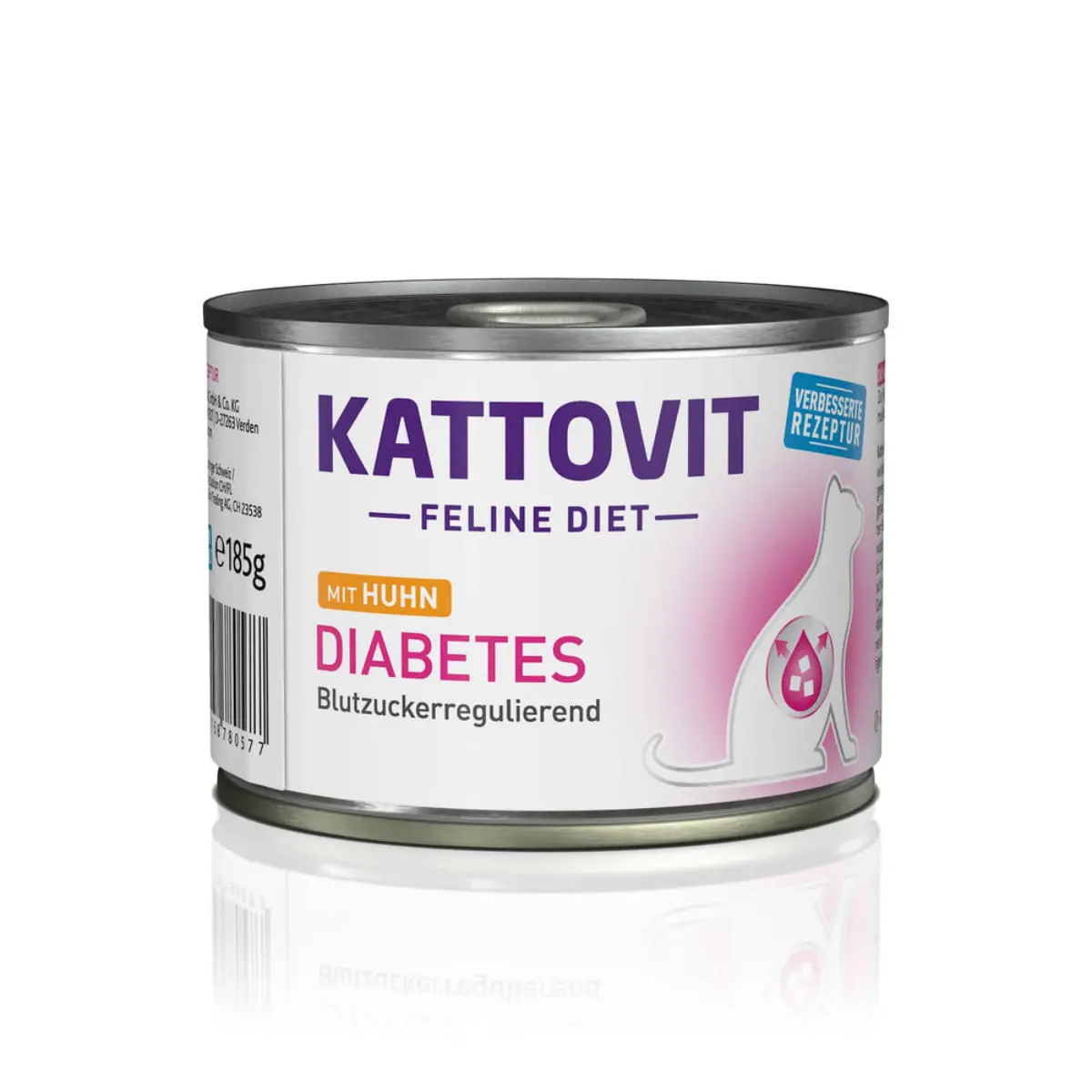 KATTOVIT Diabetes, Pui, dieta veterinara, conserva hrana umeda pisici, diabet, (in aspic), bax, 185g x 12buc - Image 3
