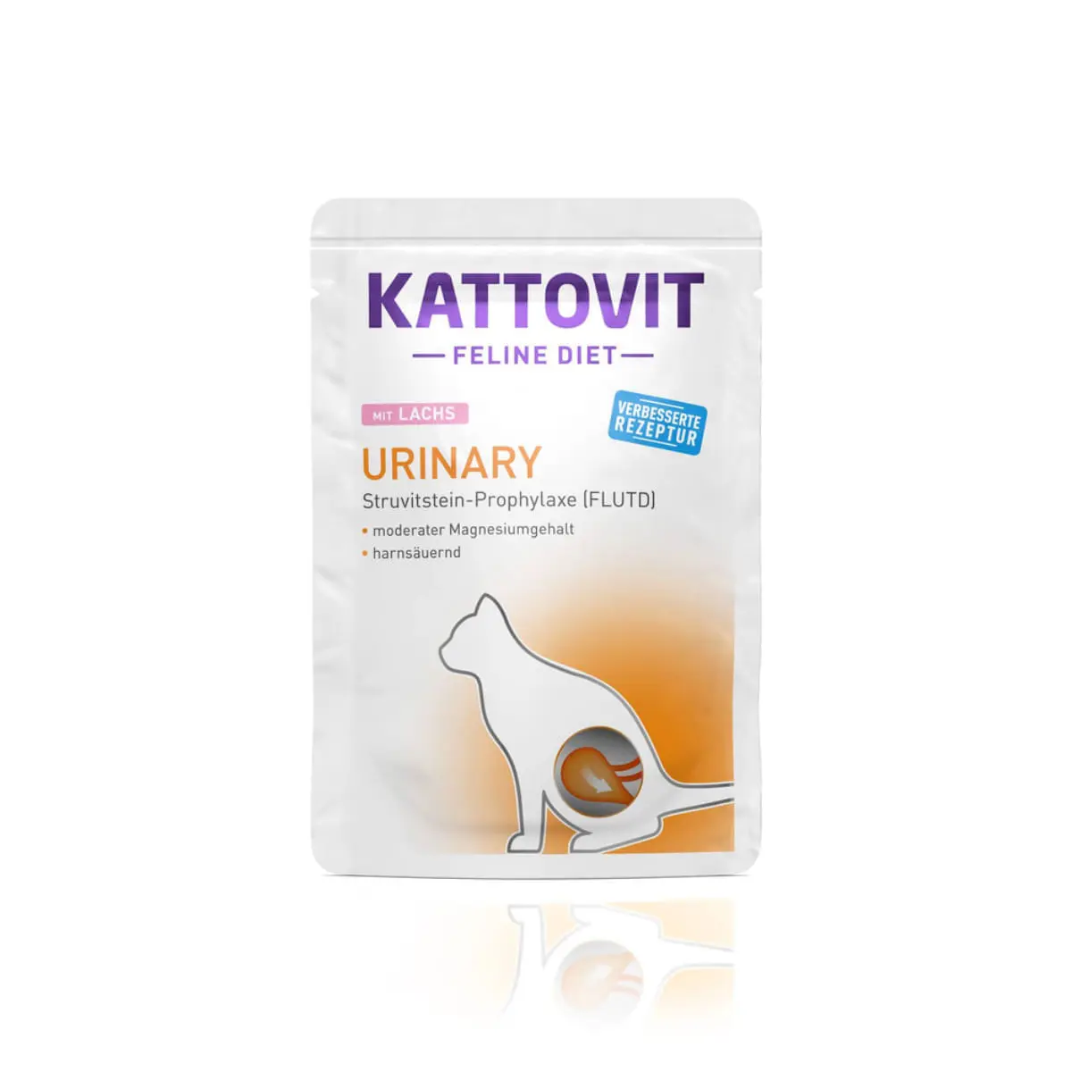 KATTOVIT Urinary, Somon, dieta veterinara, plic hrana umeda pisici, sistem urinar, (in sos), 85g