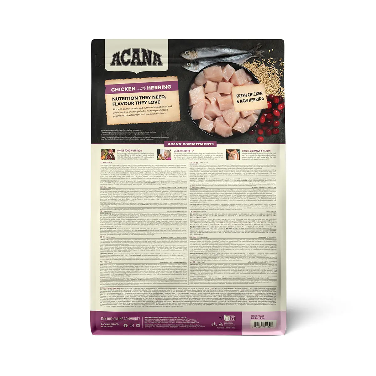 ACANA First Feast, Junior, hrana uscata pisici junior, 1.8kg - Image 4