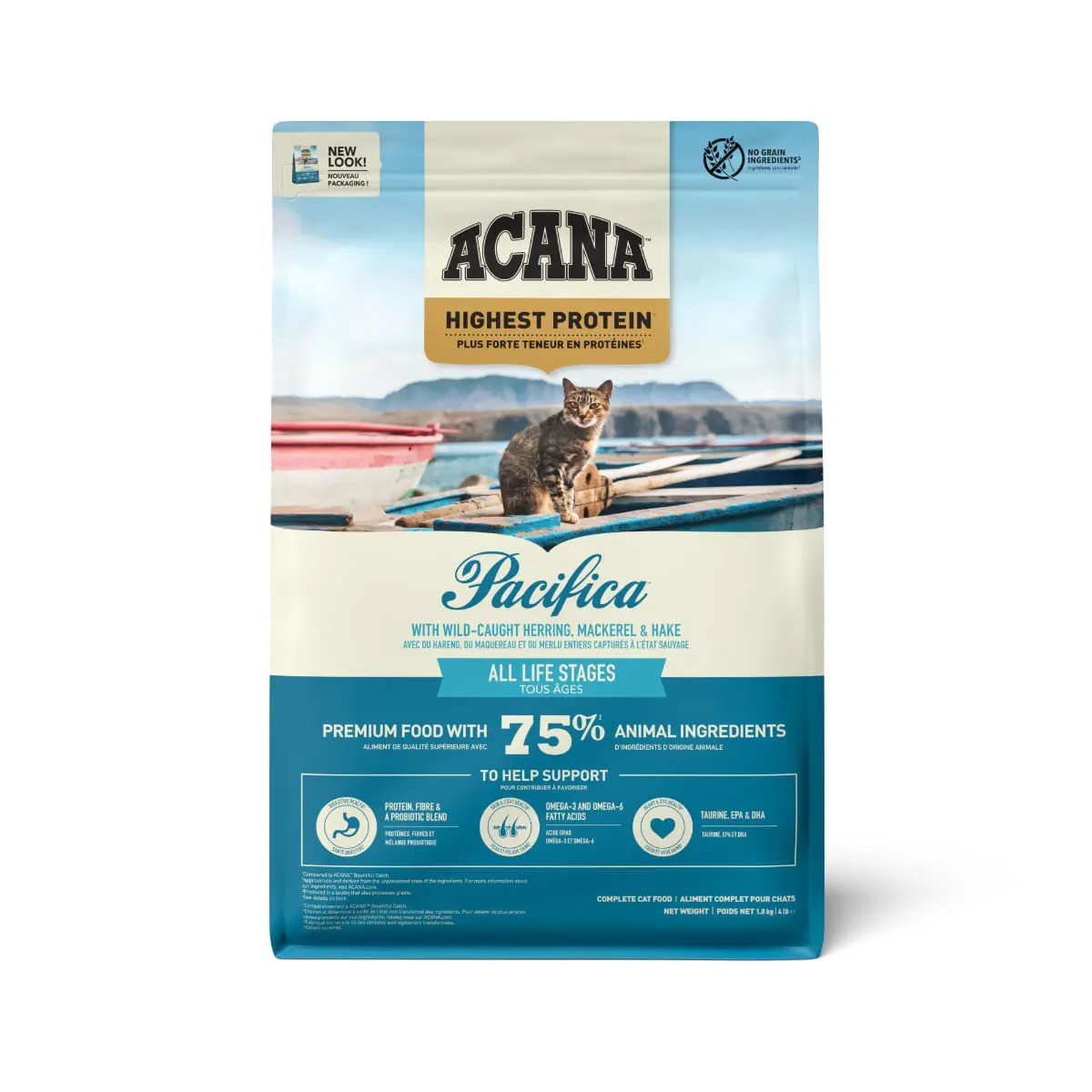 ACANA Highest Protein Pacifica, Peste, hrana uscata fara cereale pisici, 1.8kg - Image 2