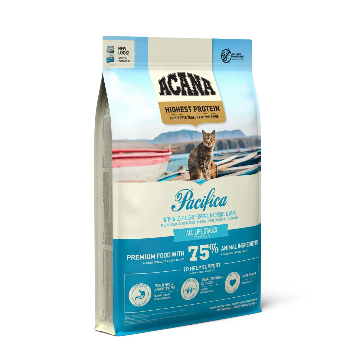 ACANA Highest Protein Pacifica, Peste, hrana uscata fara cereale pisici, 4.5kg - Image 4
