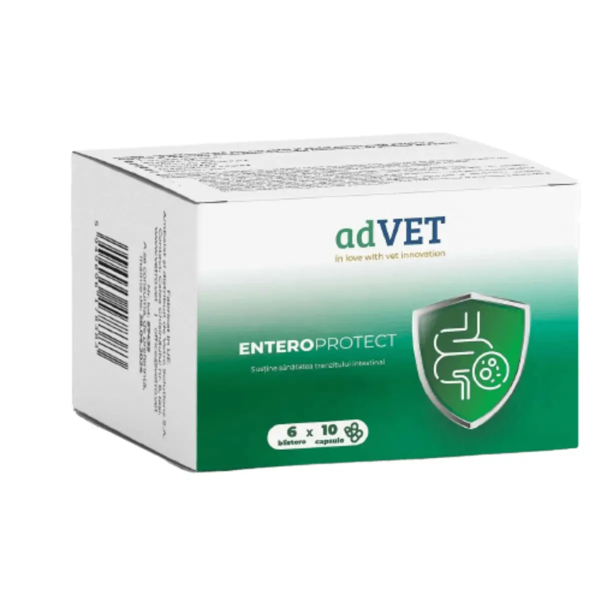 ADVET EnteroProtect, supliment sistem digestiv caini, capsule ADVET EnteroProtect, XS-XL, supliment sistem digestiv caini si pisici, flacon, 60 capsule - Image 2