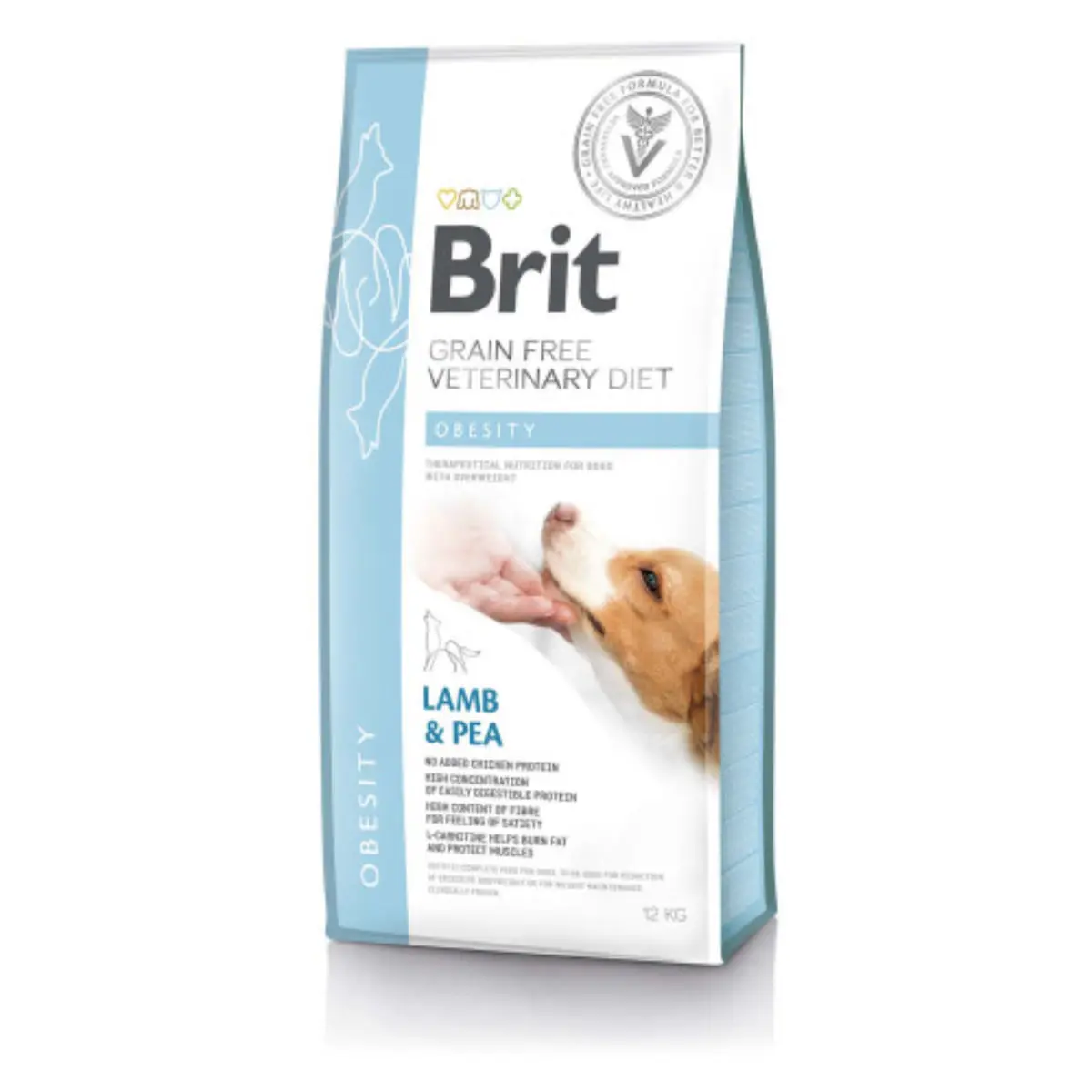 BRIT VD Obesity, XS-XL, Miel, dieta veterinara, hrana uscata fara cereale caini, obezitate, 12kg